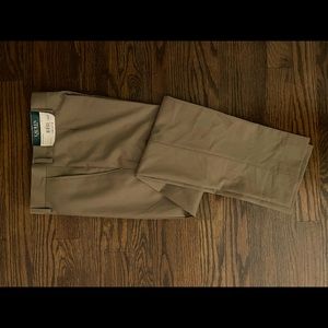 Boys Ralph Lauren Tan Dress Slacks. NWT! Size 14R x 27”W